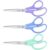 HeyPX 3-Pack 8.5″ Ultra Sharp Stainless Steel Scissors – Premium All Purpose for Office, Crafts, Sewing, Home & School | Comfort-Grip Ambidextrous (Left & Right Handed)
