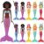 HEYTIMI 10 Pack Dive Mermaids Underwater Diving Pool Toys Mermaids Bath Toys Sinking Toys Swimming Pool Games for Toddlers Kids Girls Ages 3-12 (Black & White)