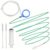 Heyzidu 5 PCS Car Sunroof Drain Cleaning Tool, Flexible Tube Cleaner with Rotating Brush Head, Tear-resistant Portable Unclogger Kit, Maintenance Accessories for Drains Sewers Windshields (Green)