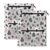 Hezely Cow Spot 3 Ring Binder Pencil Pouch Clear Window Zipper Case