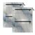 Hezely Marble Gray Blue 3 Ring Binder Pencil Pouch Clear Window Zipper Case