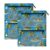 Hezely Palm Trees 3 Ring Binder Pencil Pouch Clear Window Zipper Case