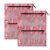 Hezely Strawberry Glaze 3 Ring Binder Pencil Pouch Clear Window Zipper Case