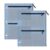 Hezely Warm Blue 3 Ring Binder Pencil Pouch Clear Window Zipper Case