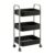 hezhuhe2258 Kitchen Trolley 4-Tier Rolling Utility Cart Mobile Kitchen and Living Room Storage Rack Organizer Storage cart