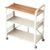 hezhuhe2258 Kitchen Trolley Foldable Mobile Kitchen Rack Microwave Oven Shelf Rolling Storage Utility Cart Storage cart