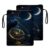 HGGJFLYX Book Sleeve with Zipper Handle,Astral Moon Raven