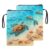 HGGJFLYX Book Sleeve with Zipper Handle,Coral Sea Turtle