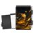 HGGJFLYX Mini Metal Pocket Notebook with Pen,Golden Library Cat