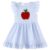 HH Family Back to School Outfits for Girls Kids Toddler Kindergarten Preschool Elementary Classroom Casual Dress (US, Numeric, 8, Regular, Apple Dress)