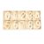 HHRJNUST 50Pcs Wooden Numbers 0 to 9 Early Training Education Numbers for 2 3 4 Years Old Boys and Girls Displays with Storage Tray, Wood Color, 16.5×8.5cm