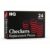 Hi-Q Checkers Replacement Pieces – Set of 24 Interlocking Red & Black Game Pieces – Durable Plastic Stackable Checkers for Replacement or DIY Boards – Includes 12 Red & 12 Black