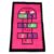 HIAKDOFT Pink Hopscotch Rug Floor Mat for Room with Polyester Material and Educational Play Features, Creative and Fun Design for Classroom or Bedroom Use