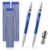 Hiboom 2 Pcs Welders Pencil with 36 Silver Round Refills 2 mm Mechanical Pencils Refill, Metal Marker Set for Pipe Fitter Welder Steel Construction Fabrication Wood Working Metal Layout Fabrication