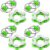 Hicarer 8 Pcs Fidget Toys Set Includes 4 Flippy Roller Chain and 4 Six Roller Bike Chain Toys Stress Reducer Anxiety Relief for Teens Adults ADHD, Autism, ADD(Green)