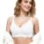 Hicloth Everyday Jelly Bra for Women,No Underwire Seamless Wireless Comfort Breathable Soft Sleep Bra(Large) White