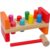 Hidoggy Wooden Hammer Toy for Toddlers 1-3, Montessori Pounding Bench Toy with 8 Pegs and Mallet for Hand-Eye Coordination, STEAM Toddler Toy