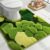 Hifuwan Cute Green Moss Toilet Rugs U Shaped, Soft Absorbent Bathroom Rugs Non Slip Fluffy Contour Bath Mats for Toilet Base Bathroom Floor 20×20 Inch
