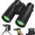 High-Powered 12×42 HD Binoculars for Adults-Waterproof Clear Low Light