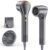 High-Speed Hair Dryer, 500 Million Negative Ions, Low Noise, Thermo-Control Blow Dryer, 160000 RPM Brushless Motor Professional High Speed Ionic Blow Dryer (Gunmetal Gray-F-1)