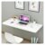 High Gloss Wooden Folding Wall Desk with Heavy Iron Brackets