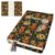 Highland Cow Book Cover for Hardcover Paperback, Adjustable Soft Canvas Fabric Book Protector with 3 Pocket & 1 Bookmark, Double Side Sunflower Print Book Dust Jacket Covers for Book Lovers Gift