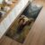 Highland Cow Rug for Runner 2x7ft, Rustic Brown Rugs for Cabin, Western Farm Kitchen Rug Mat, Washable Non-Slip Carpet, for Entryway Bathroom Laundry Room