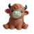 Highland Cow Soft Rubber Ball, a Soft, Slow-Rebound Sensory Desktop Stress-Relief Ornament Designed Specifically for Adults, an Office Anxiety-Relief Gadget Suitable for Offices and Classrooms
