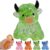 Highland Cow Squishy Glitter Slow Rising Stress Ball for Adults，Green
