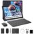HiGrace 10 Inch Android 15 Tablet, 24GB RAM+128GB ROM (1TB TF), 8-Core Processor, Widevine L1 HD Screen, WiFi 6 & BL 5.4, Type-C Fast Charging, Dual Camera, 2-in-1 Tablet with Keyboard