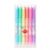 Hiiooweiyi Double-Ended Highlighters Set 6 Pack, Bible Safe Gel Markers, Quick Dry, 6 Bright Colors for Journaling, Note Taking, Office Supplies