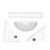 Hilitand 4 Pieces Plastic Math Geometry Set with 6 Inch Ruler 2 Rulers Protractor for School Students Teachers