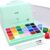 HIMI Gouache Paint Set, 24 Colors x 30ml Unique Jelly Cup Design with 3 Paint Brushes and a Palette in a Carrying Case, Non-Toxic Gouache Paint Perfect for Artists, Students(Green)