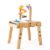 HiMummy Kids Wooden Sensory Activity Table with 2 Collapsible Storage Bins, Acrylic Painting Board, Adjustable Height from 18-25”, Grow with Your Beloved.
