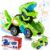 Hirger Transforming Dinosaur Toys for Kids, Auto Transformer Car Toy for Toddler Boy 3 4 5+ Year Old Birthday Gift
