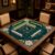 Hiseng Mahjong Mat for Table (Classic Peony 10,80x80cm)
