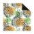Hiseng Mahjong Mat for Table, Non-Slip Rubber Board Game Cover, Noise Reduction Silent Tabletop Pad for Tile Dominoes Poker, Washable Square Playmat (80x80cm,Pineapple 13)