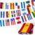 Hispanic Traditional Festival Pennant Banner String, 21pcs per Strand
