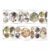 Hisxrcal 2X Scrapbooking Stickers Art Album Unique Decorative Tape Washi Tape for Bookamrk Diary Crafting