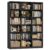 HITHOS Triple Wide Bookshelf and Bookcase, 6 Tier Large Book Shelf, Black