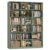 HITHOS Triple Wide Bookshelf and Bookcase, 6 Tier Large Book Shelf, Green