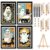 HITO 4 Pack Halloween Paint by Numbers Kit for Kids with Frame Easel – Ghost Paint by Number for Kids Age 6-8-12, Mini Painting by Number for Gift Home Wall Decor(8×12 inch)