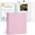 Hiwhy School Memory Book Pre-K to 12, 8.5×11 Inch 3 Ring Binder Scrapbook for Kids, Linen Cover Photo Album School Years Keepsake with 31 Plastic Sleeves, Blank Pages, Stickers & Markers, Pink