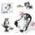 Hixhixgio 3 in 1 Cute Animals Building Sets Flowers Penguin, Husky, or Owl, Animal Figures with 3 Building Options, Creator Animal Model Office Desk Decor Birthday Gift Idea for Teens Adults