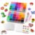 HKLRWPR Mini 2.6mm Fuse Beads Kit – 22000 Pcs 48 Colors with 4 Pegboards, Bead Pen & Tweezers, 80 Patterns for DIY Pixel Art, Home Decor, Creative Gift for All Ages. (Fuse Beads Kit)