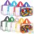 HNBun 9 Pack Clear PVC Toy Storage Bags for Blocks and Crafts