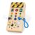 Hoarosall Montessori Wooden Busy Board with 8 LED Light switches, Sensory Toys Light Switch Travel Toys for 1+ Year Old Baby and Toddler