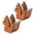 HOBBIESAY 2PCS Squirrel Wooden Tape Dispenser Cute Wooden Desk Tape Holder Desktop Tapes Cutter Roll Dispenser Portable Animal Stand for Craft Projects Office Decoration Gift Novelty Desk Supplies