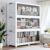 HOCRYPTA 150Gal Extra Large Foldable Storage Organizer with Lid, 600QT Stackable Plastic Storage Bins with Clear Magnetic Doors & Wheels, for Bedroom Garage Closet Kitchen Dorm Home (3‑Pack)