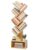 Hoctieon 6 Tier Tree Bookshelf, Tall Bookcase with Storage, Freestanding Book Shelf, Display Floor Standing Book Shelf, Book Organizer Shelves for Home Office, Bedroom,Living Room, Yellow
